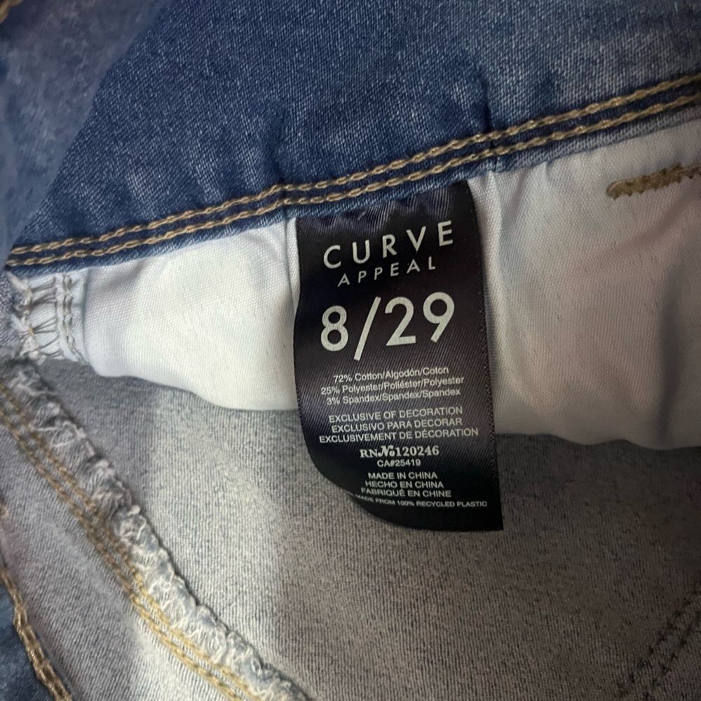 Curve Appeal High-Rise Cropped Jeans – Women’s Size 8/29 - Picture 4 of 4